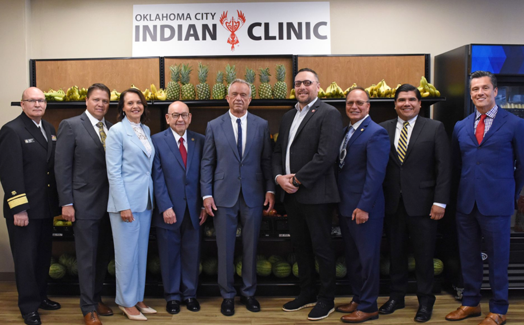 Department of Health and Human Services (HHS) Secretary Robert F. Kennedy Jr. along with Senior Advisor Mark Cruz (Klamath) visited the Oklahoma City Indian Clinic (OKCIC