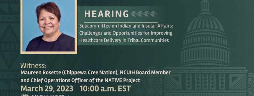 NCUIH Testimony at House Natural Resources Subcommittee on Indian and Insular Affairs