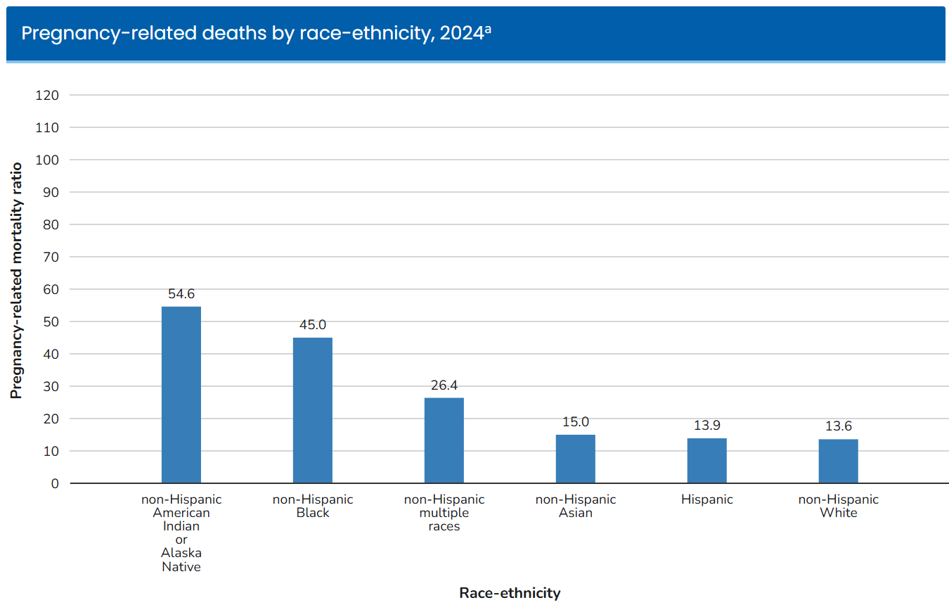 Pregnancy Related Deaths by Race-Ethnicity, 2024